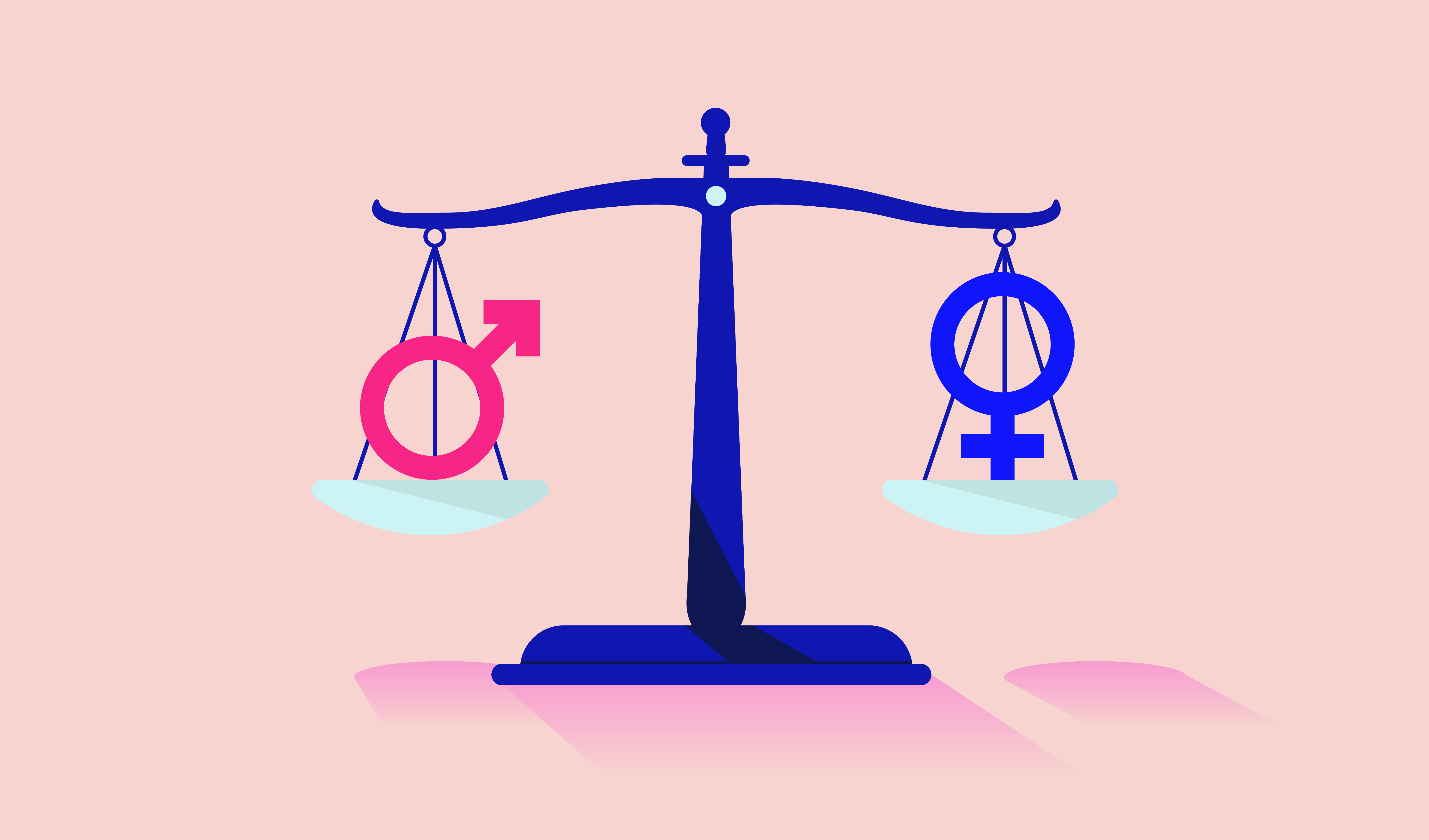 Balance d'égalité du plaisir féminin et masculin